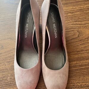 classic suede heeled shoes